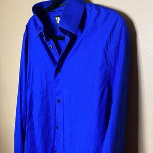 Sleek Men's Royal Blue Express Long Sleeve Shirt